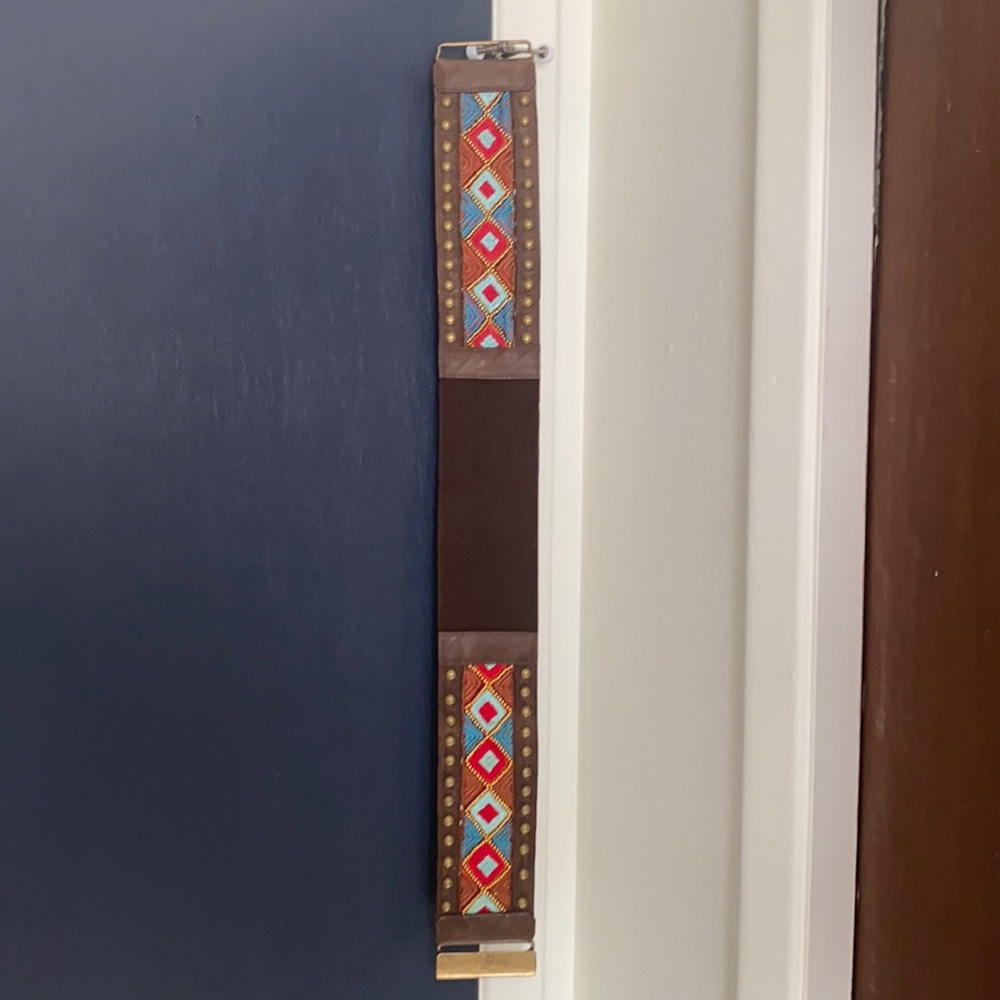 Bohemian leather belt